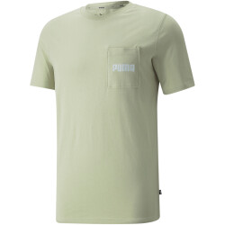 PUMA Modern Basics Pocket T-Shirt Herren spring moss M