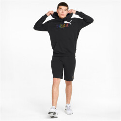 PUMA Ess+ Metallic Rainbow Hoodie Herren puma black M