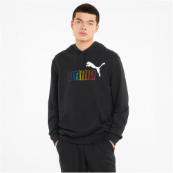 PUMA Ess+ Metallic Rainbow Hoodie Herren puma black M