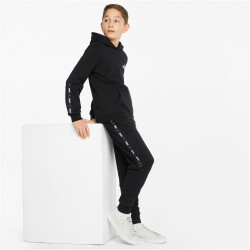 PUMA Ess+ Metallic Tape Hoodie Jungen puma black 116
