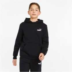 PUMA Ess+ Metallic Tape Hoodie Jungen puma black 116