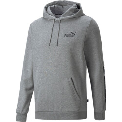 PUMA Ess+ Metallic Tape Hoodie Herren medium gray heather...