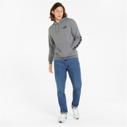 PUMA Ess+ Metallic Tape Hoodie Herren medium gray heather...