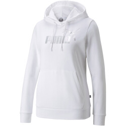 PUMA Ess+ Metallic Logo Hoodie Damen PUMA white/metallic...