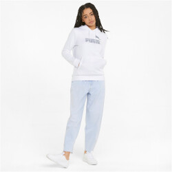 PUMA Ess+ Metallic Logo Hoodie Damen PUMA white/metallic...