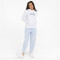 PUMA Ess+ Metallic Logo Hoodie Damen PUMA white/metallic silver L