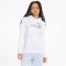 PUMA Ess+ Metallic Logo Hoodie Damen PUMA white/metallic silver S