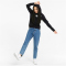 PUMA Ess+ Metallic Logo Hoodie Damen PUMA black/metallic silver S