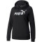 PUMA Ess+ Metallic Logo Hoodie Damen PUMA black/metallic silver XS