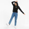 PUMA Ess+ Metallic Logo Hoodie Damen PUMA black/metallic silver XS