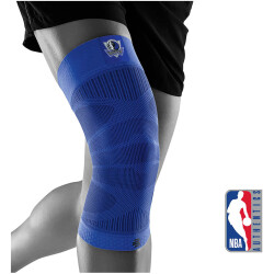 BAUERFEIND NBA Kompressions-Kniebandage Blau, Dallas...