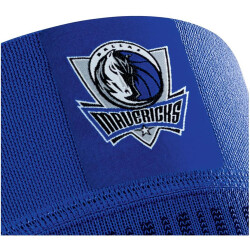 BAUERFEIND NBA Kompressions-Kniebandage Blau, Dallas Mavericks L