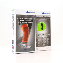 BAUERFEIND NBA Kompressions-Kniebandage Orange, New york Knicks L
