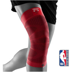 BAUERFEIND NBA Kompressions-Kniebandage Rot, Chicacgo...