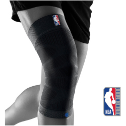 BAUERFEIND SPORTS NBA Kompressions-Kniebandage Schwarz L