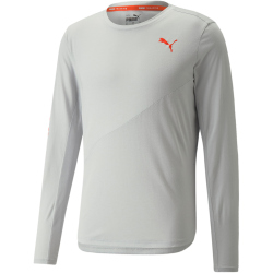 PUMA Train Logo langarm Trainingsshirt Herren harbor mist...