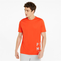 PUMA Train Graphic Trainingsshirt Herren cherry tomato M