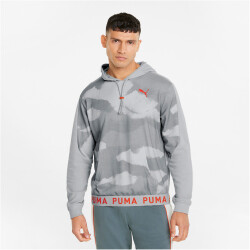 PUMA Train Allover-Print Trainingspullover Herren harbor mist M