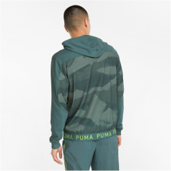 PUMA Train Allover-Print Trainingspullover Herren mineral blue/aop M