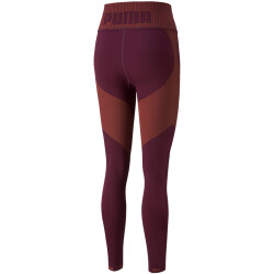 PUMA Formknit Seamless HW 7/8-Leggings Damen grape wine/neon citrus M
