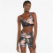 PUMA Low Impact Risktaker Sport-BH Damen puma black/trop print L
