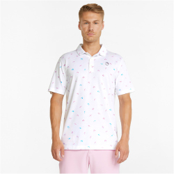 PUMA AP Dancing Umbrellas Golf Poloshirt Herren