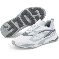 PUMA GS-Fast Golfschuhe PUMA white/high rise/quiet shade 43