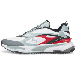 PUMA GS-Fast Golfschuhe puma white/high rise/high risk red 40