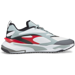PUMA GS-Fast Golfschuhe puma white/high rise/high risk red 43