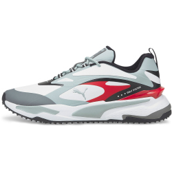 PUMA GS-Fast Golfschuhe puma white/high rise/high risk red 43