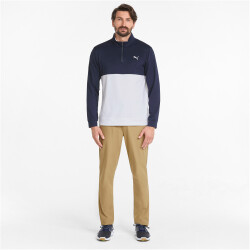 PUMA Gamer Colorblock Golf 1/4-Zip Herren navy...