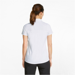 PUMA Gamer Golf Poloshirt Damen bright white XS
