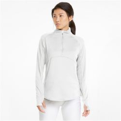 PUMA Gamer Golf 1/4-Zip Damen bright white L