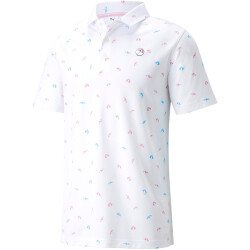 PUMA AP Dancing Umbrellas Golf Poloshirt Herren bright...