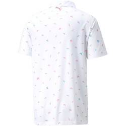 PUMA AP Dancing Umbrellas Golf Poloshirt Herren bright white/algiers blue L