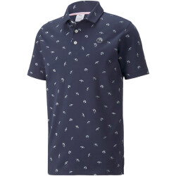 PUMA AP Dancing Umbrellas Golf Poloshirt Herren navy...