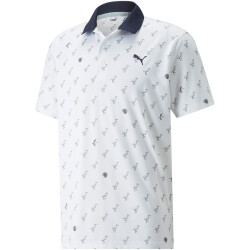PUMA Mattr Egrets Golf Poloshirt Herren bright white/old...