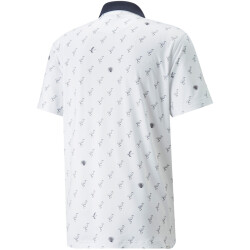 PUMA Mattr Egrets Golf Poloshirt Herren bright white/old...