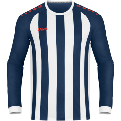 JAKO Inter langarm Trikot Kinder navy/weiß/flame 116