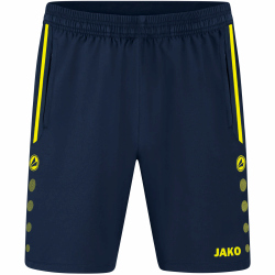 JAKO Allround Shorts Kinder marine/neongelb 164