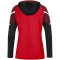 JAKO Performance Hoodie Damen rot/schwarz 34