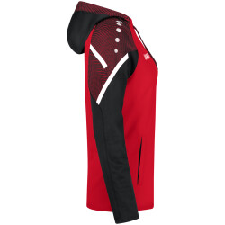 JAKO Performance Hoodie Damen rot/schwarz 38