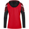 JAKO Performance Hoodie Damen rot/schwarz 38