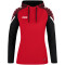 JAKO Performance Hoodie Damen rot/schwarz 44