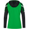 JAKO Performance Hoodie Damen soft green/schwarz 40