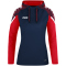 JAKO Performance Hoodie Damen marine/rot 34