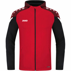 JAKO Performance Kapuzenjacke Herren rot/schwarz 4XL