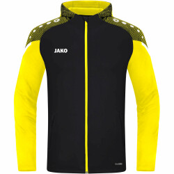 JAKO Performance Kapuzenjacke Herren schwarz/soft yellow M