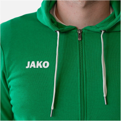 JAKO Base Kapuzenjacke Herren sportgrün 3XL