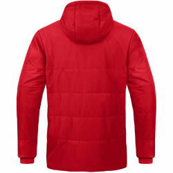 JAKO Team Coachjacke Stadionjacke mit Kapuze Kinder rot 152